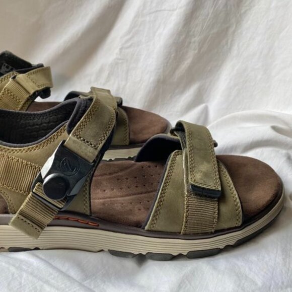 Clarks (Unstructured) - Men's 10 - Leather Sandals - New w/o Tag - Picture 2 of 13